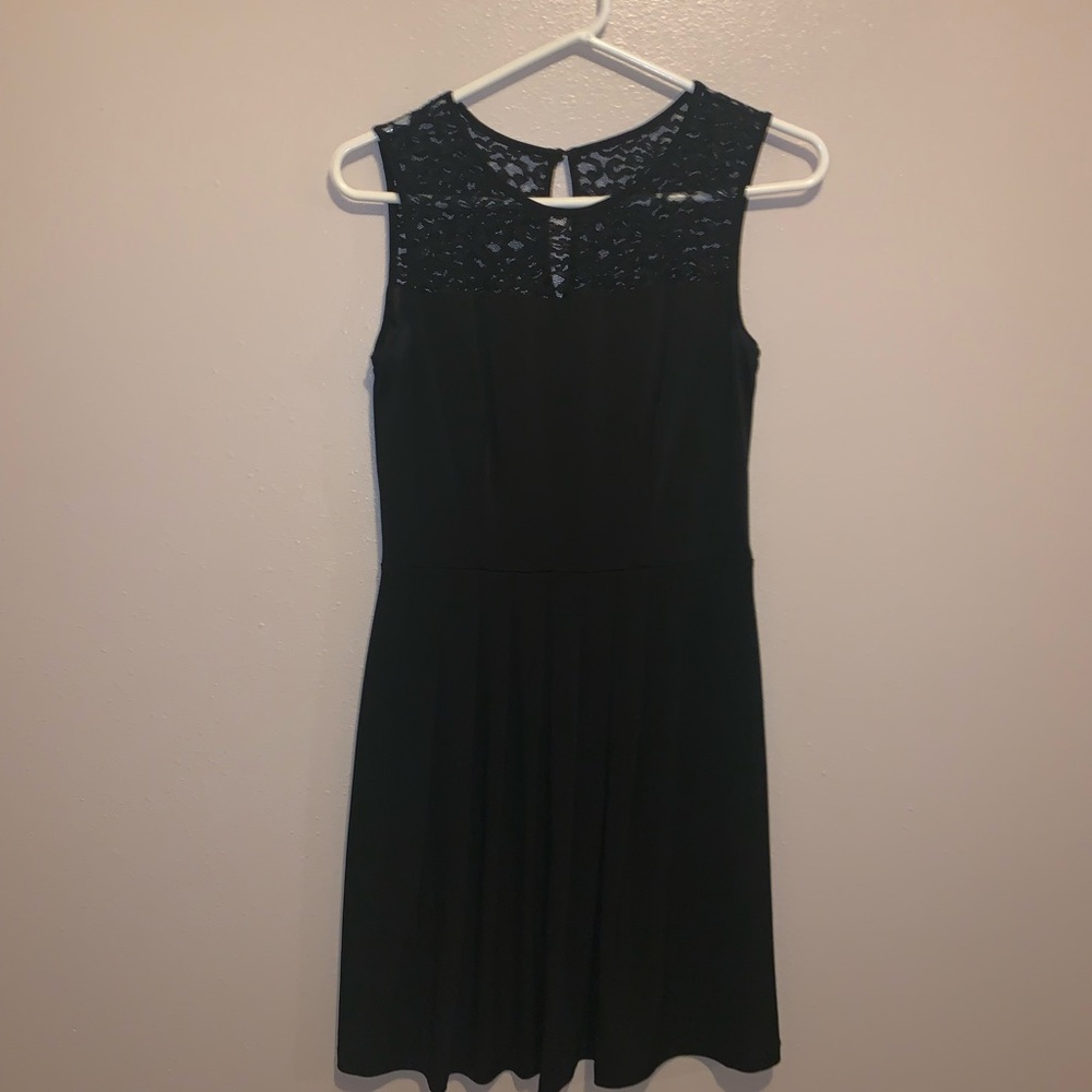 Black lace dress